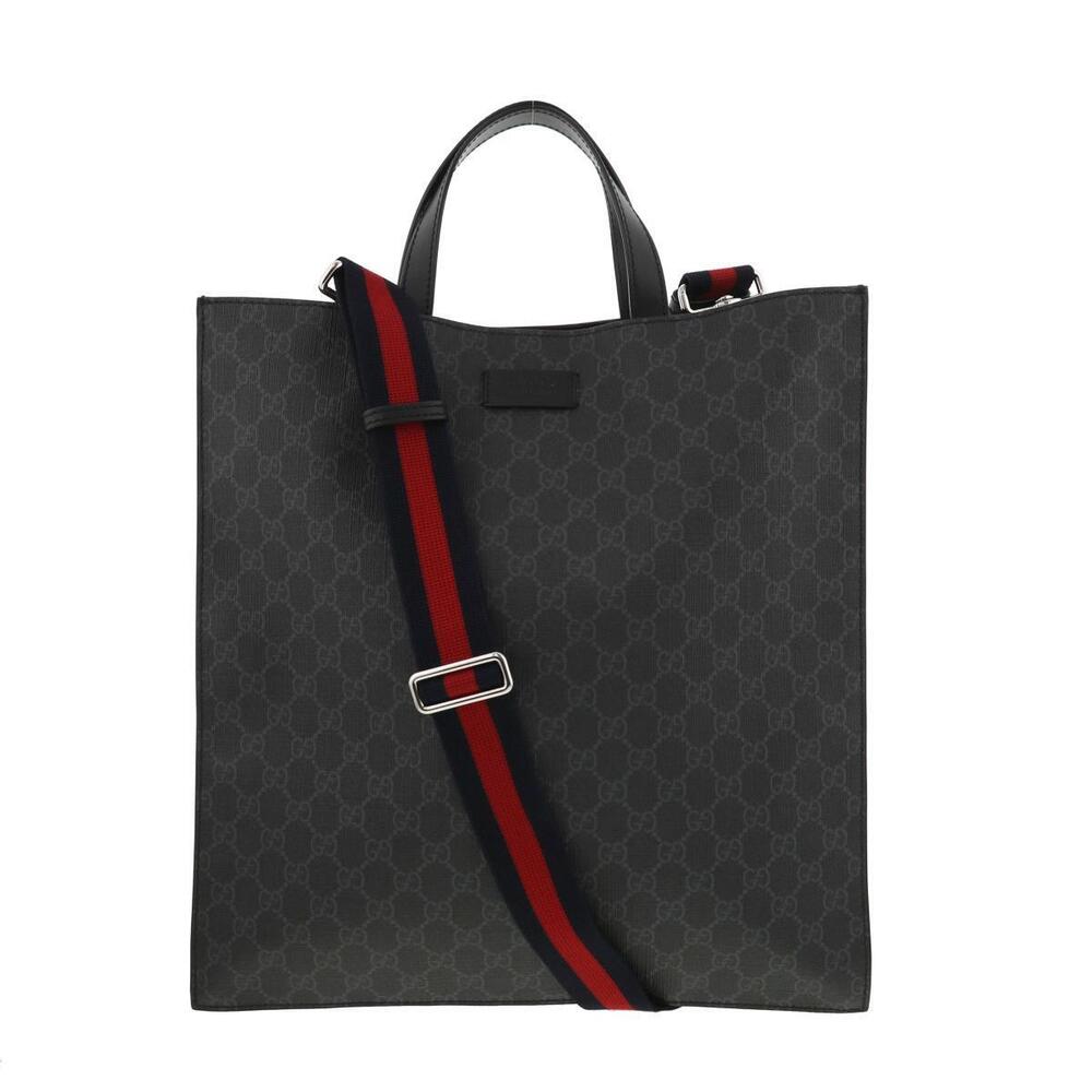 GUCCI Soft GG Supreme Tote Bag Black